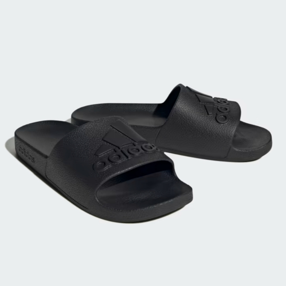Adidas Adilette Aqua Slides with Embossed Logo SIZE 9 MEN/WOMEN 10 (NEW IN BOX)